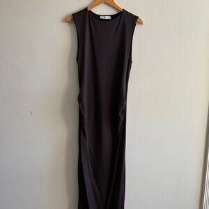 Mango maternity brown Maxi Dress